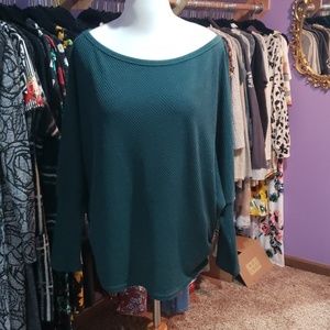 Green Off Shoulder Top XL